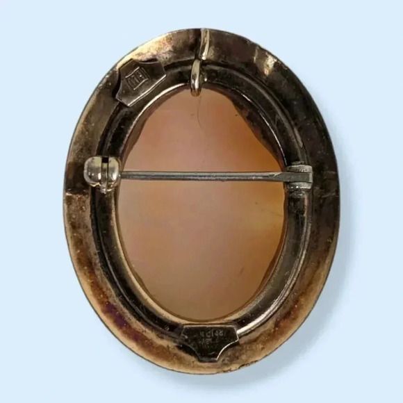 Vintage 12K GF Cameo Brooch - Picture 5 of 8